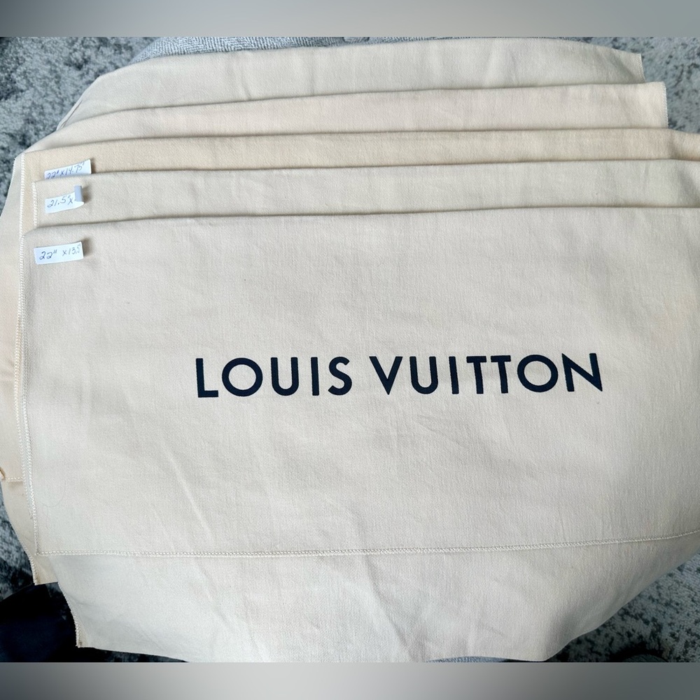 Reseller Bundle Authentic Louis Vuitton Flap Dust Bags – Lot of 10 – LARGE Size